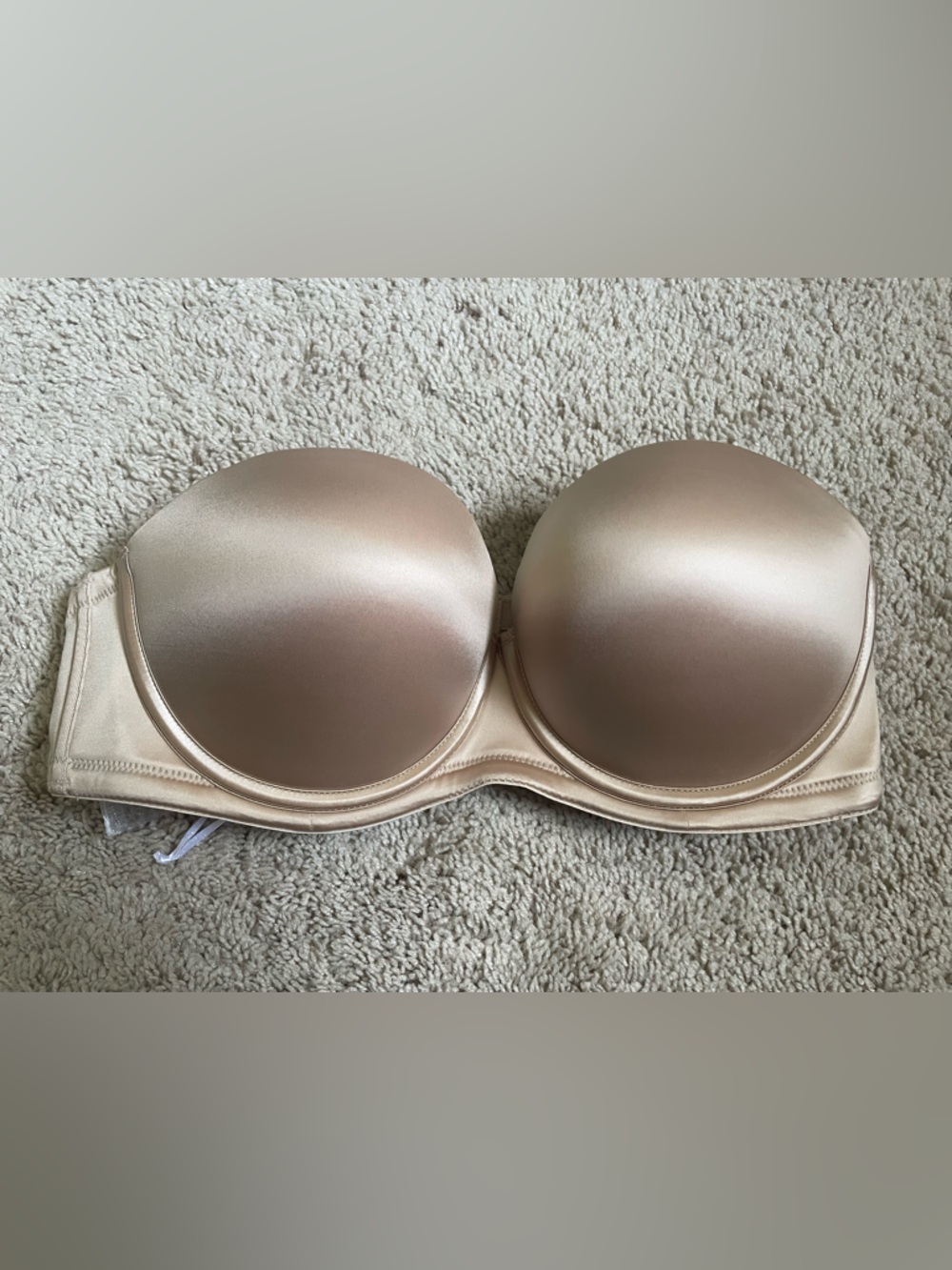 Strapless Nude Push-Up Bra 34D
